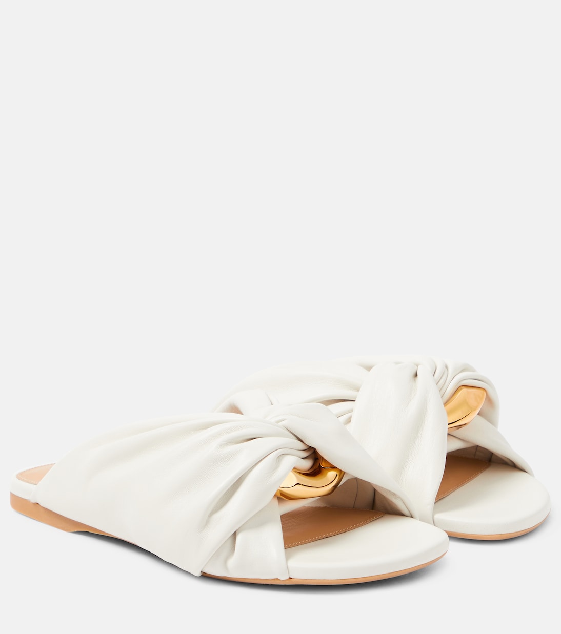 Corner leather slides JW Anderson