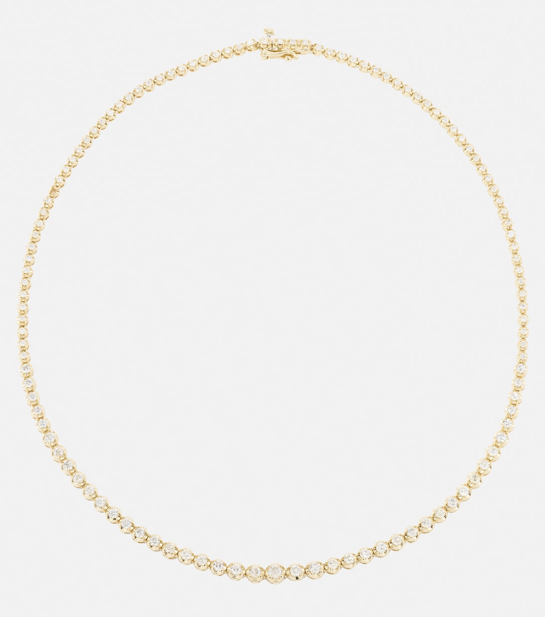 10kt gold necklace with diamonds Stone and Strand