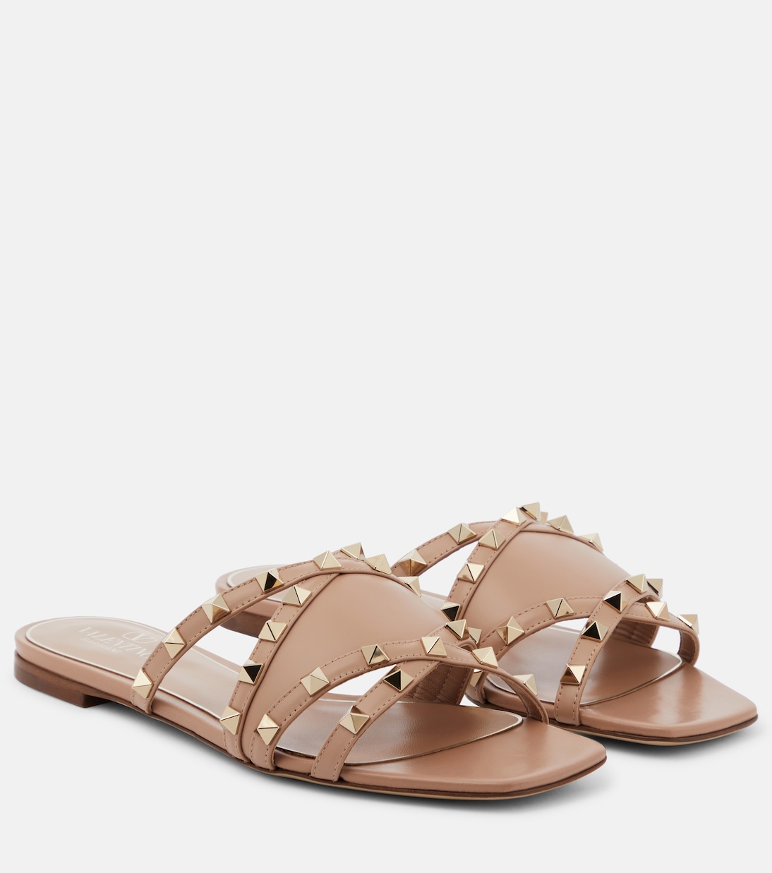 Rockstud leather slides Valentino Garavani