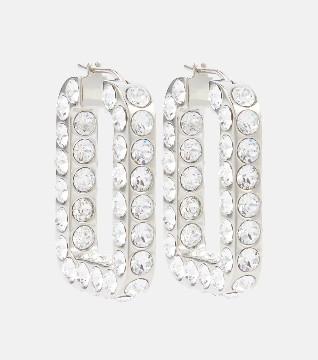 Charlotte embellished hoop earrings Amina Muaddi