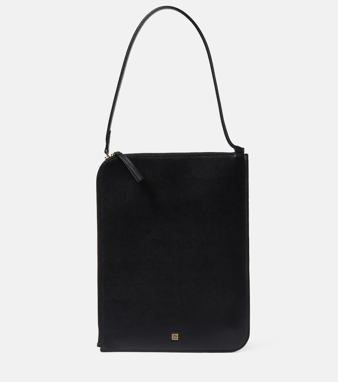 Slim Small leather tote bag Toteme