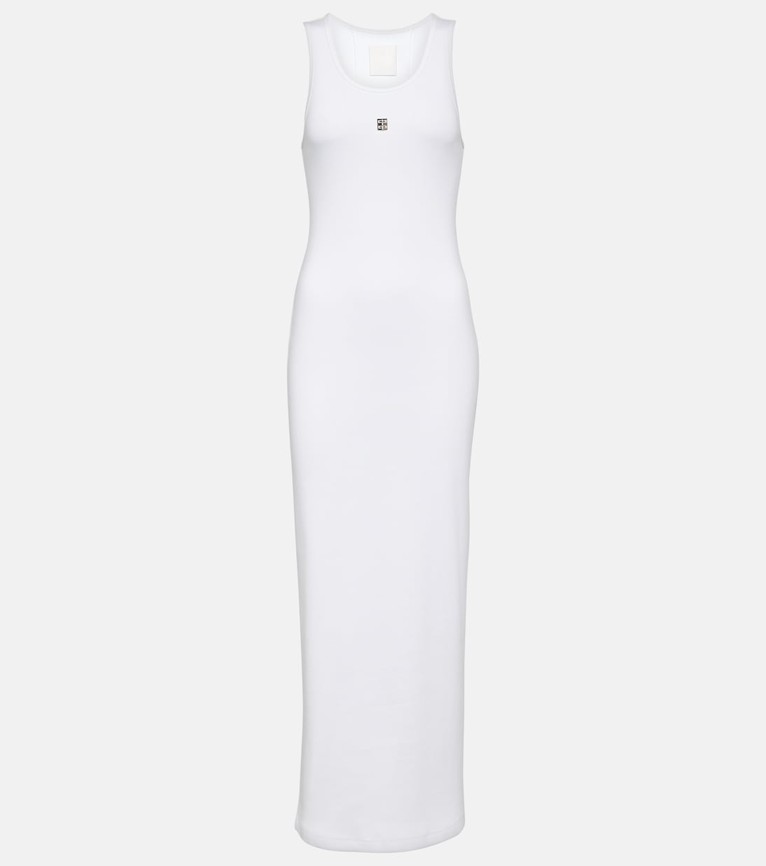 Ribbed-knit cotton jersey maxi dress Givenchy