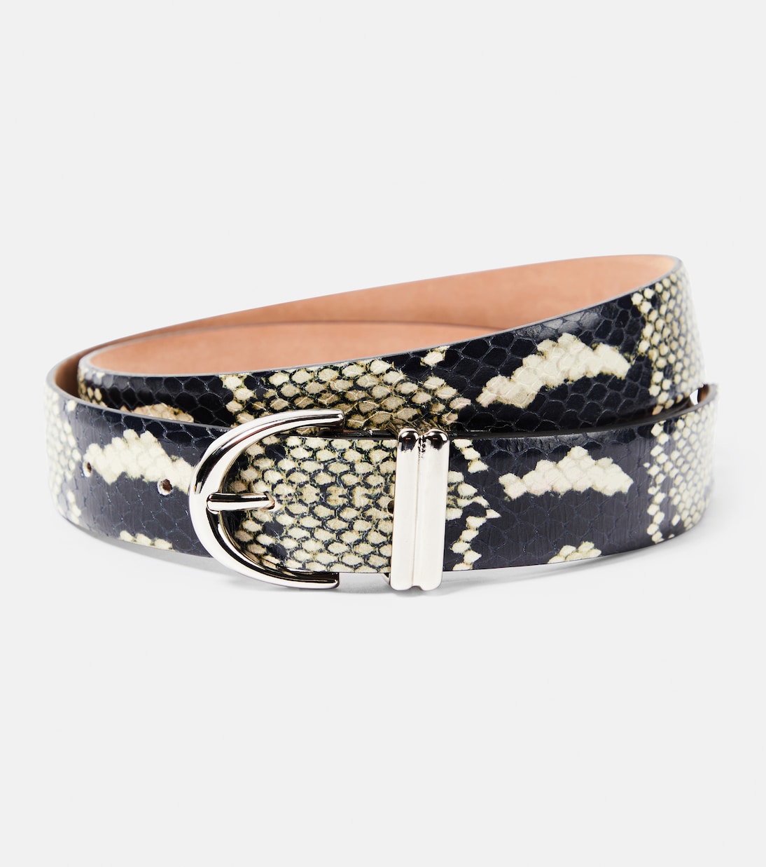 Bambi snake-effect leather belt Khaite