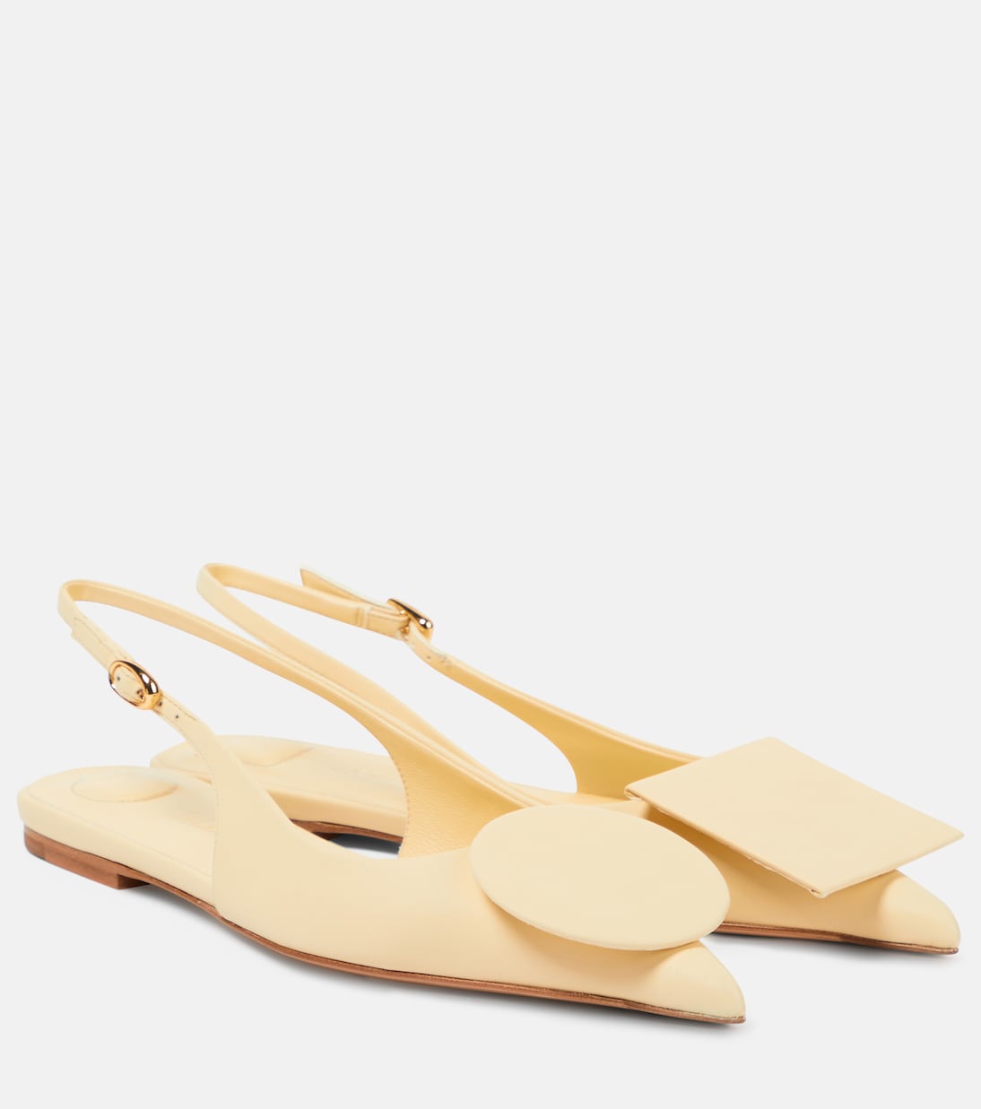 Les Slingbacks Duelo Plates leather flats Jacquemus