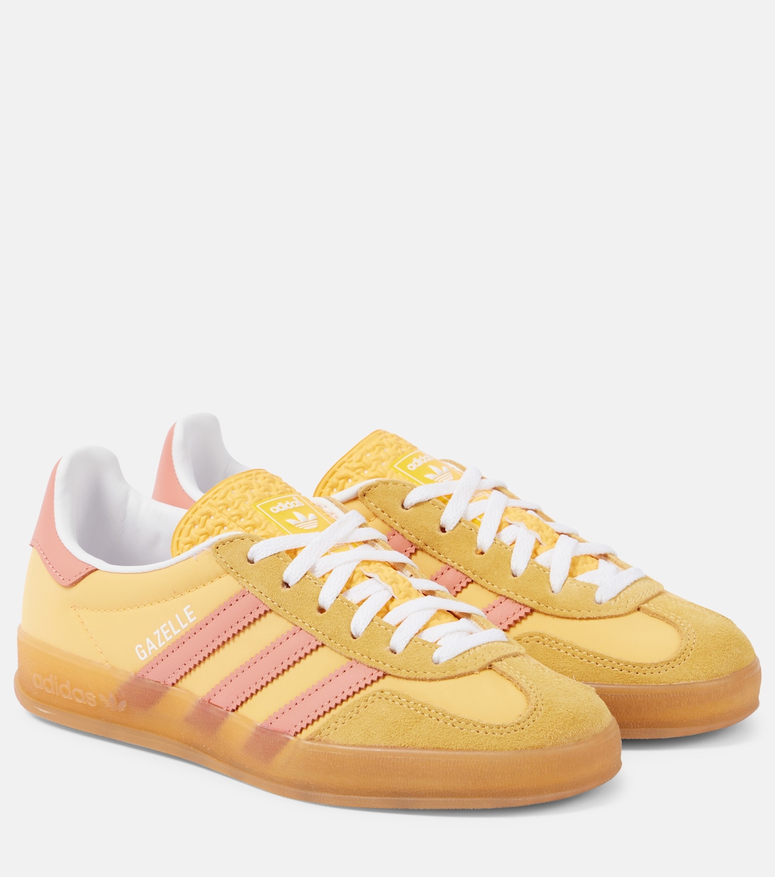 Gazelle Indoor suede-trimmed sneakers Adidas