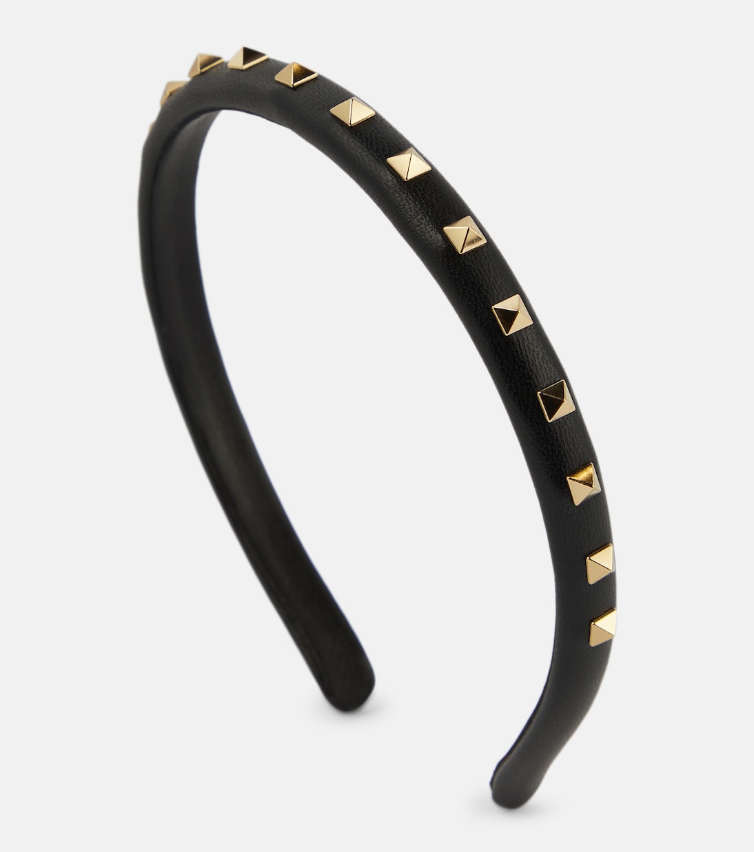 Embellished leather headband Valentino