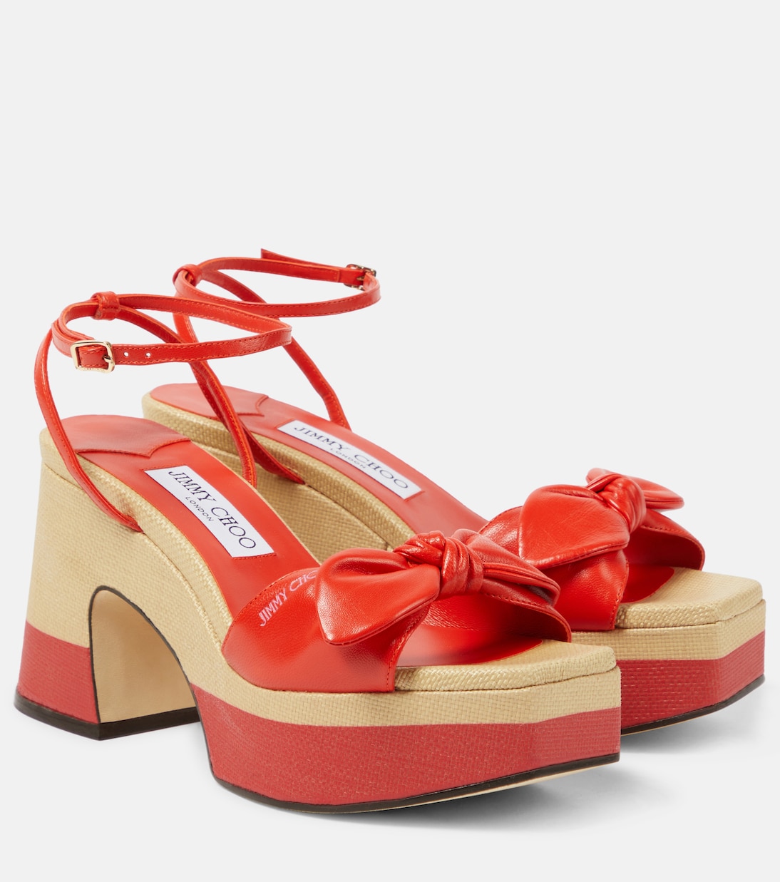 Ricia 95 leather platform sandals Jimmy Choo