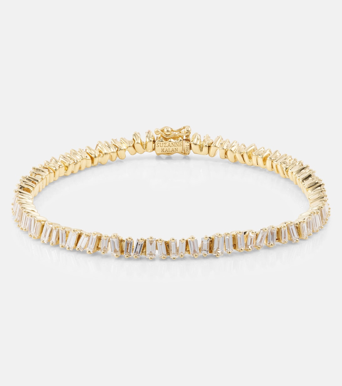 18kt gold bracelet with diamonds Suzanne Kalan