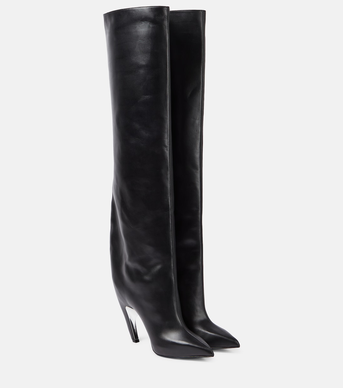 Leather knee-high boots Alexander McQueen