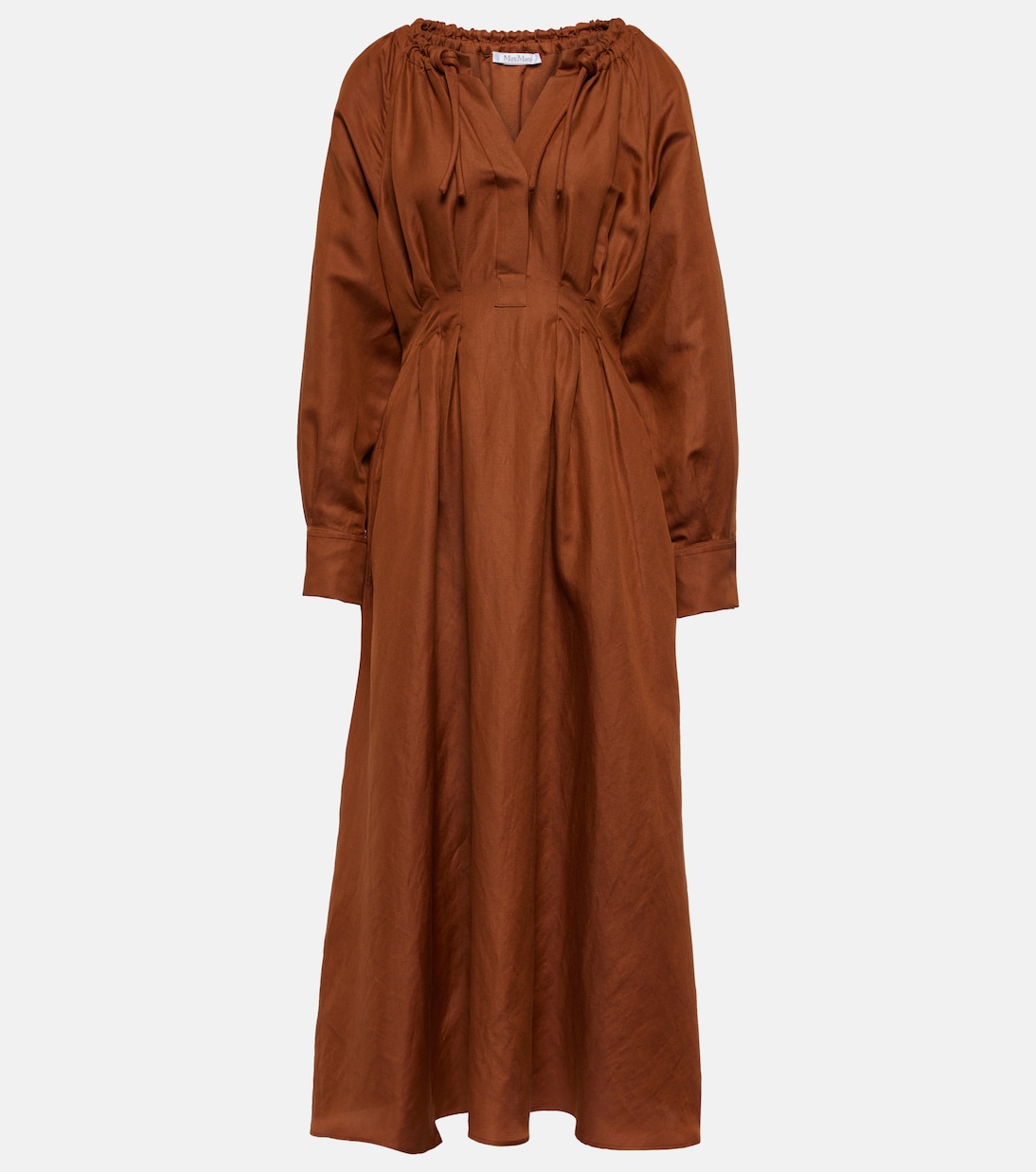 Drina linen and silk midi dress Max Mara