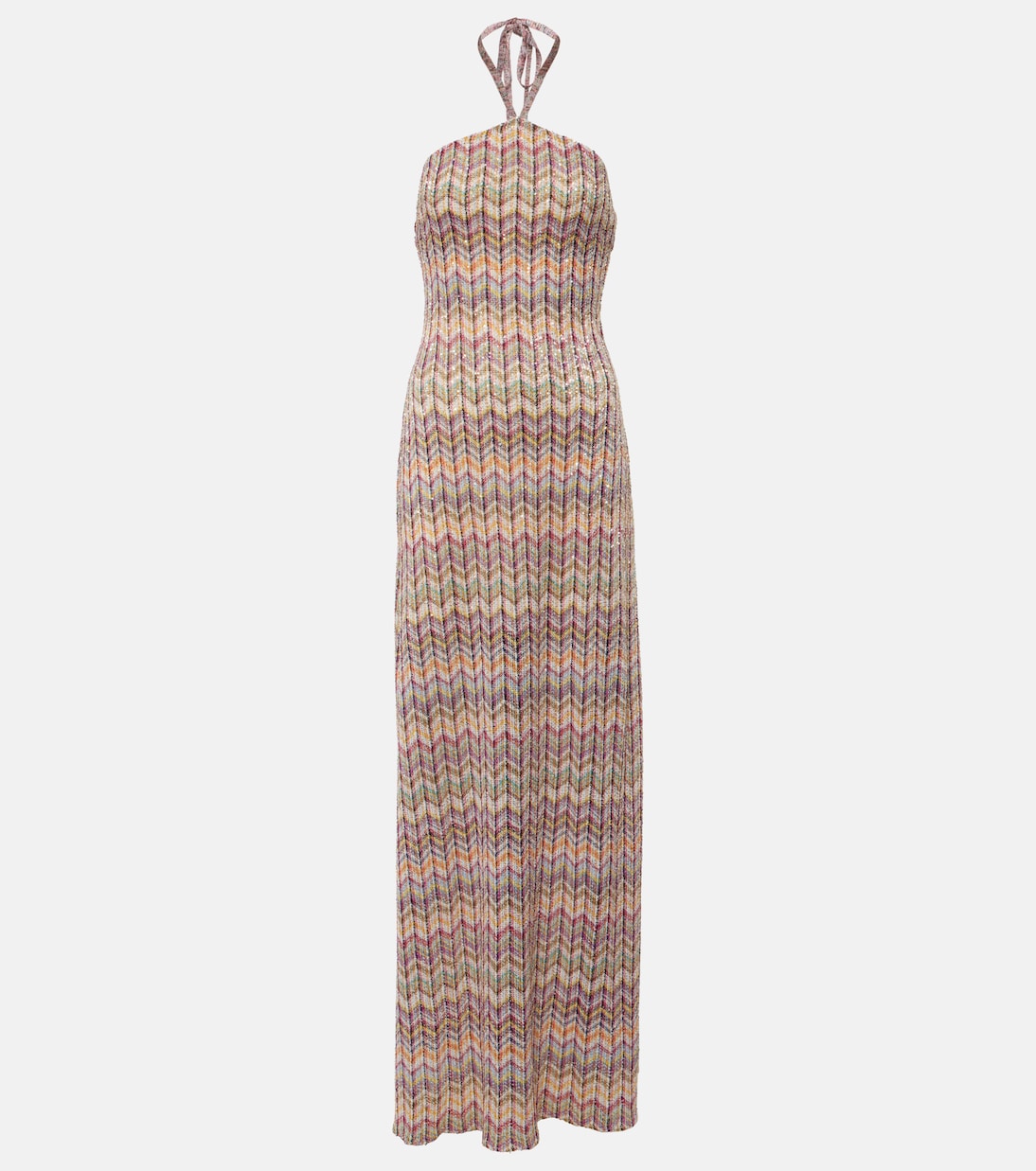 Sequined halterneck maxi dress Missoni