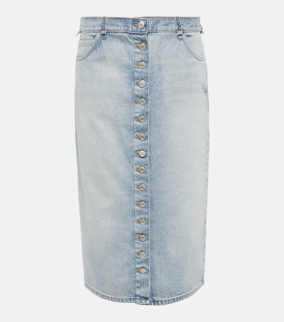 Multiflex denim midi skirt Courrèges