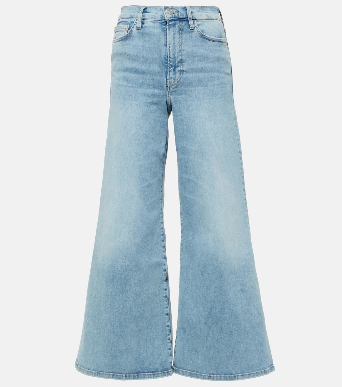 Le Palazzo Crop high-rise flared jeans Frame