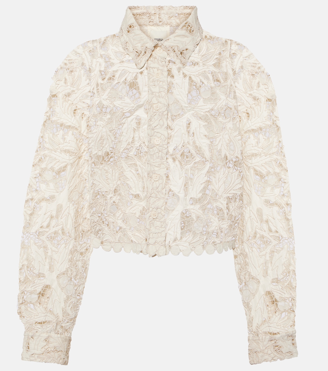 Cropped cotton lace shirt Isabel Marant