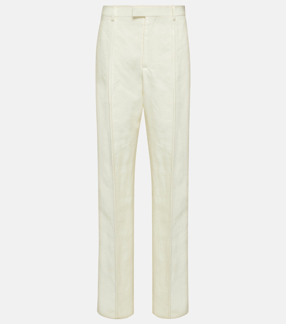 Linen straight pants Bottega Veneta