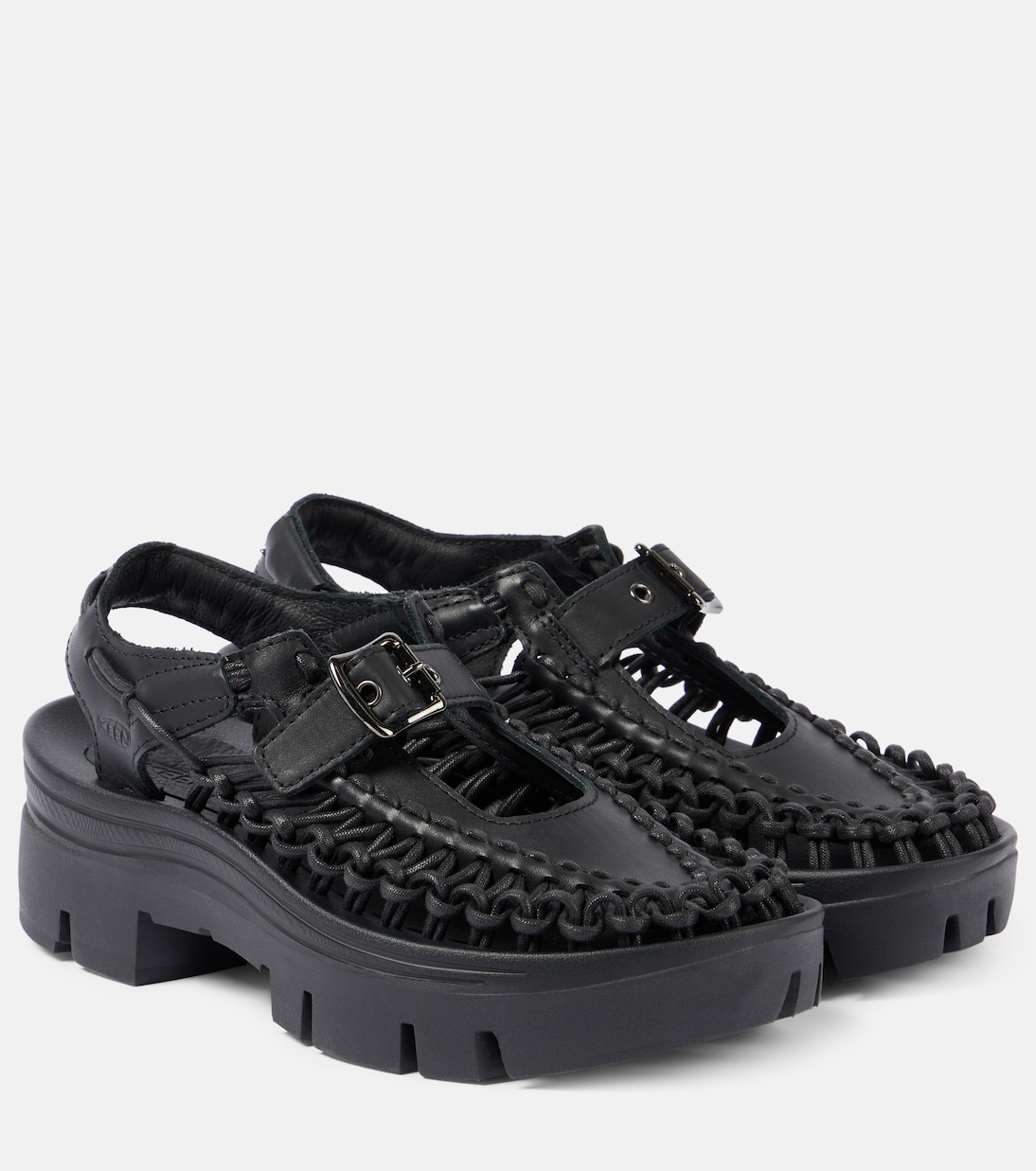 Keen Uneek platform Mary Jane flats Noir Kei Ninomiya