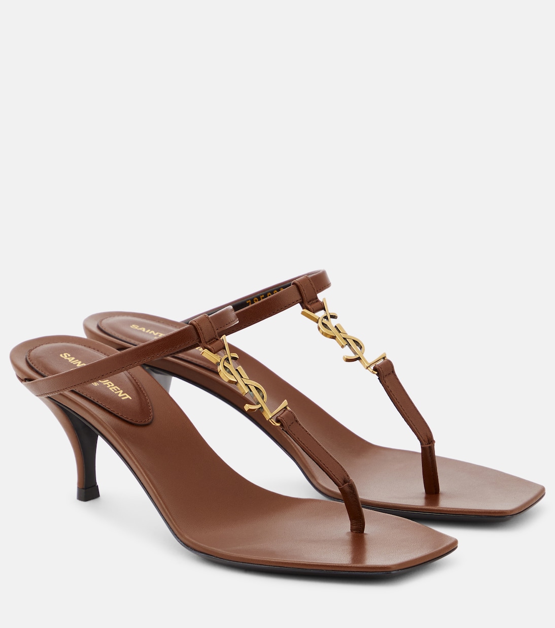 Cassandra 60 leather thong sandals Saint Laurent