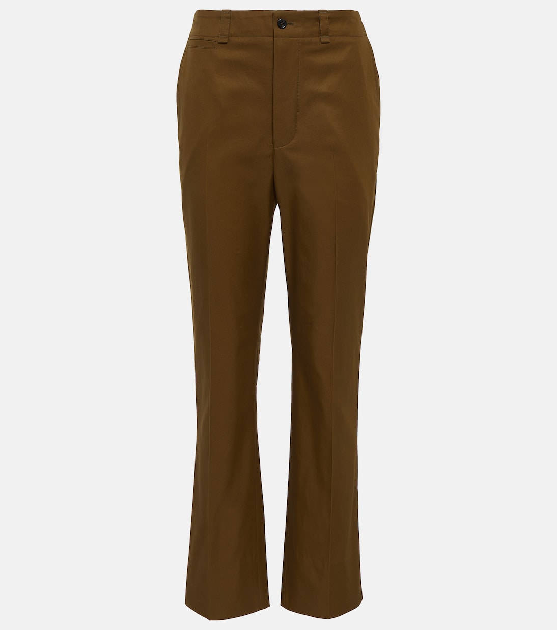 Cotton twill flared pants Saint Laurent