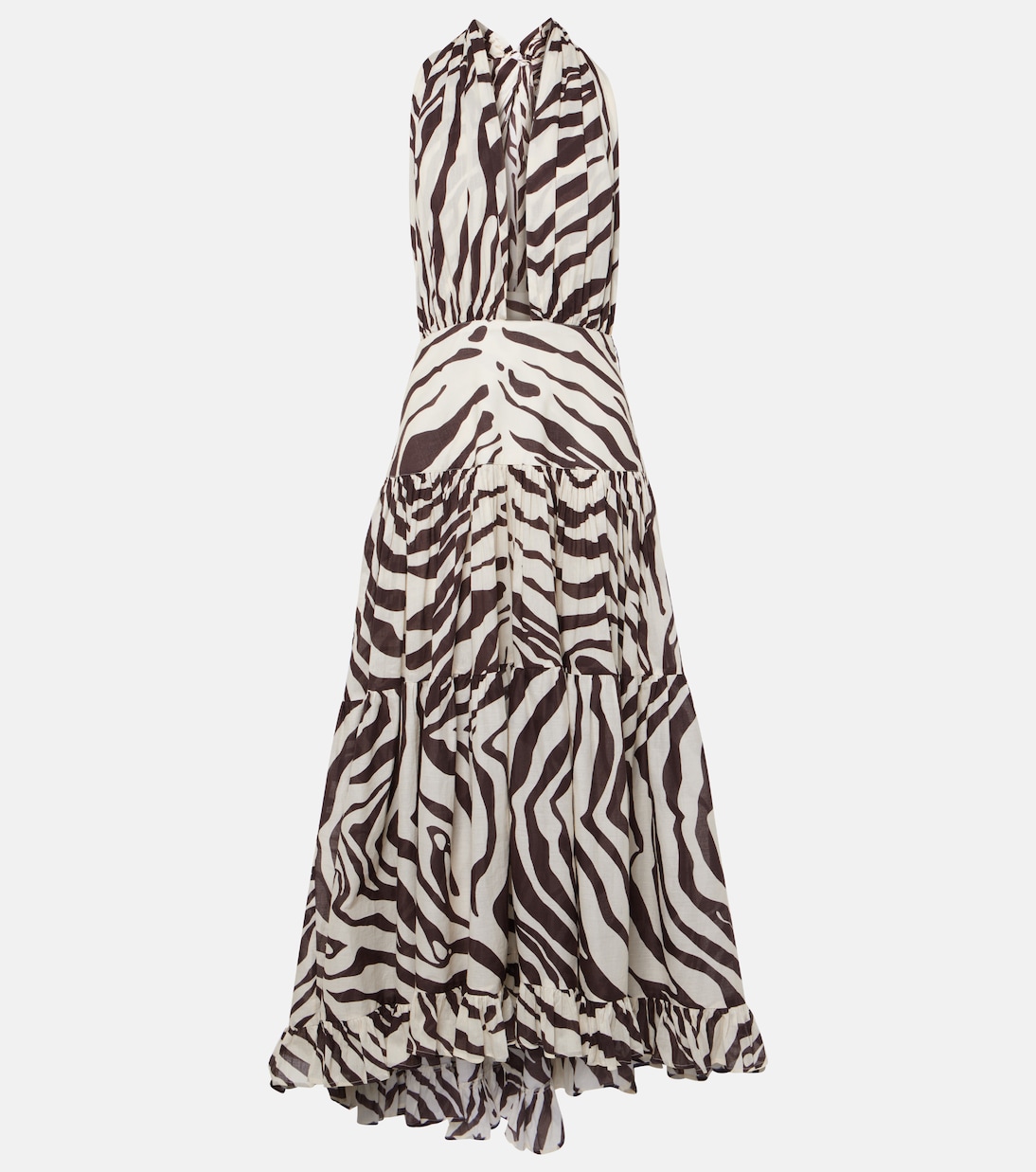 Marie Rose zebra-print cotton maxi dress Alexandra Miro