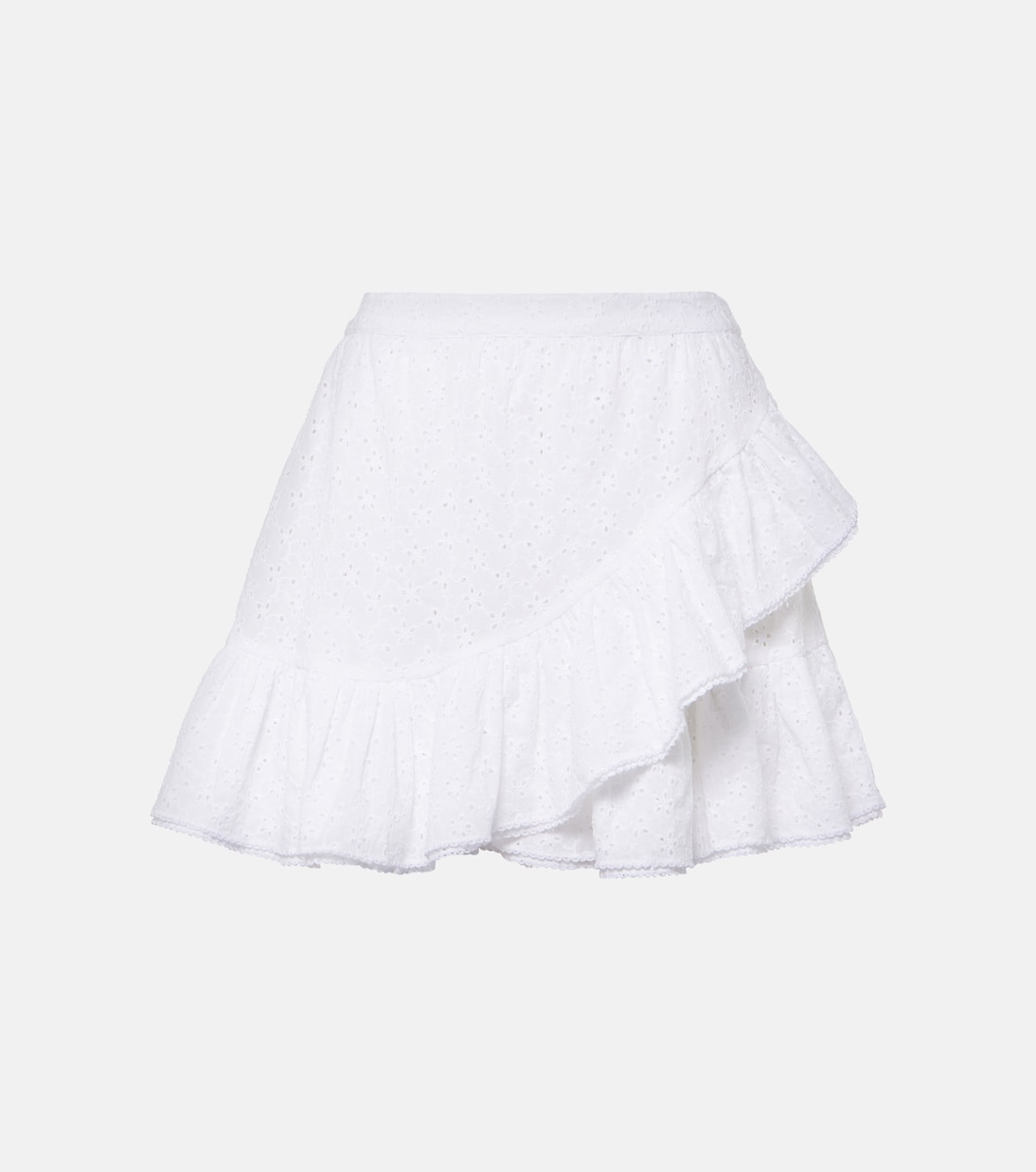 Bova broderie anglaise cotton miniskirt Poupette St Barth