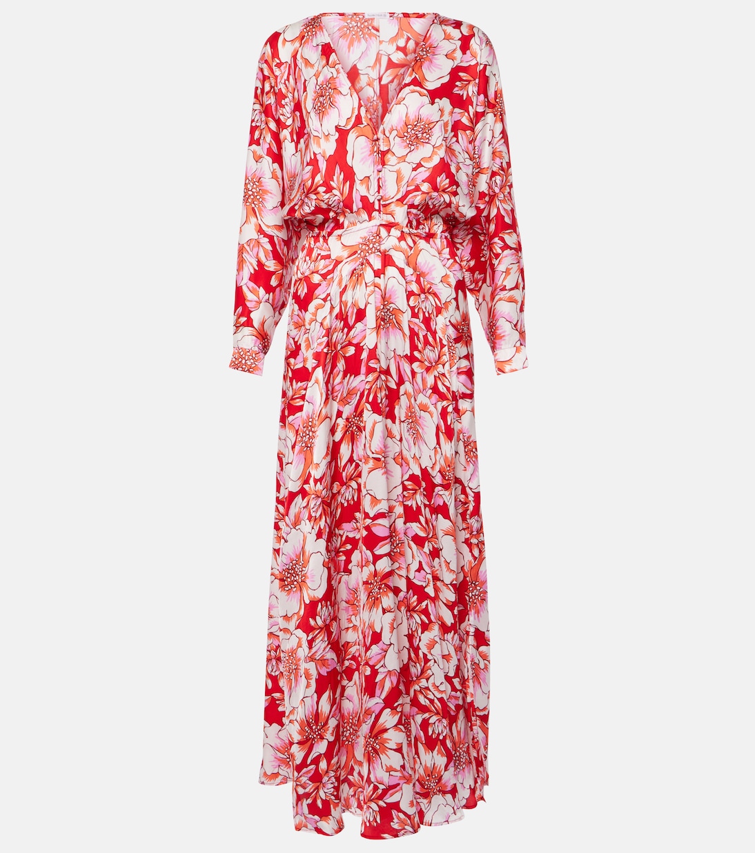 Ilona gathered floral midi dress Poupette St Barth