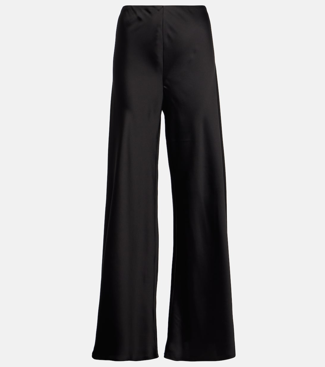 High-rise satin wide-leg pants Norma Kamali