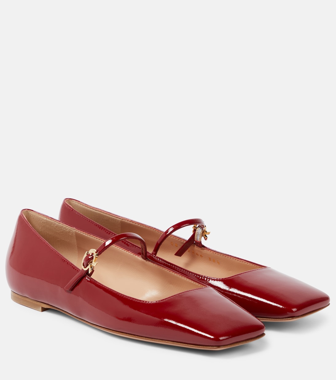 Christina patent leather Mary Jane flats Gianvito Rossi