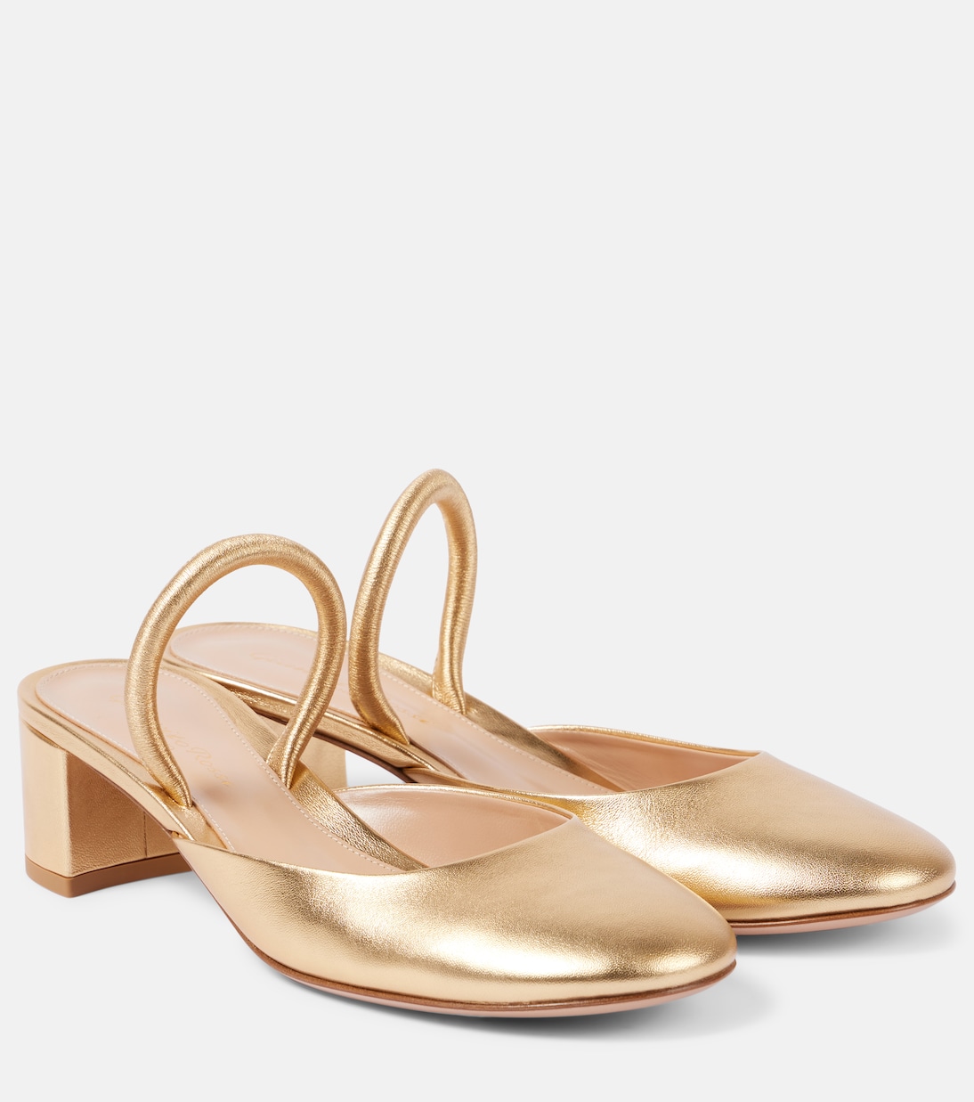 Tivoli 45 metallic leather mules Gianvito Rossi