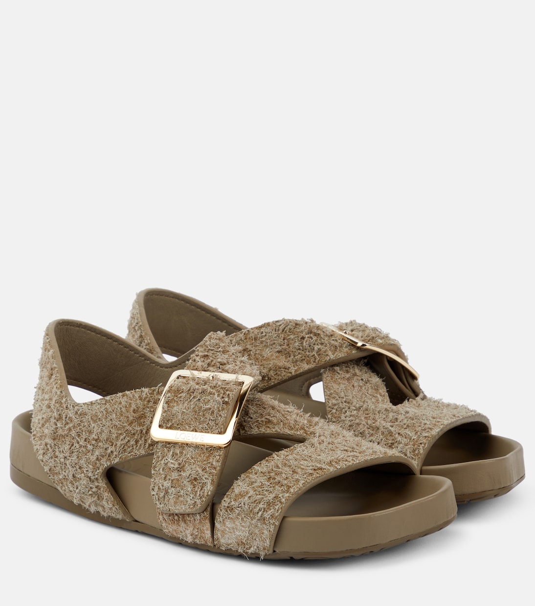 Paula's Ibiza Ease brushed suede sandals Loewe