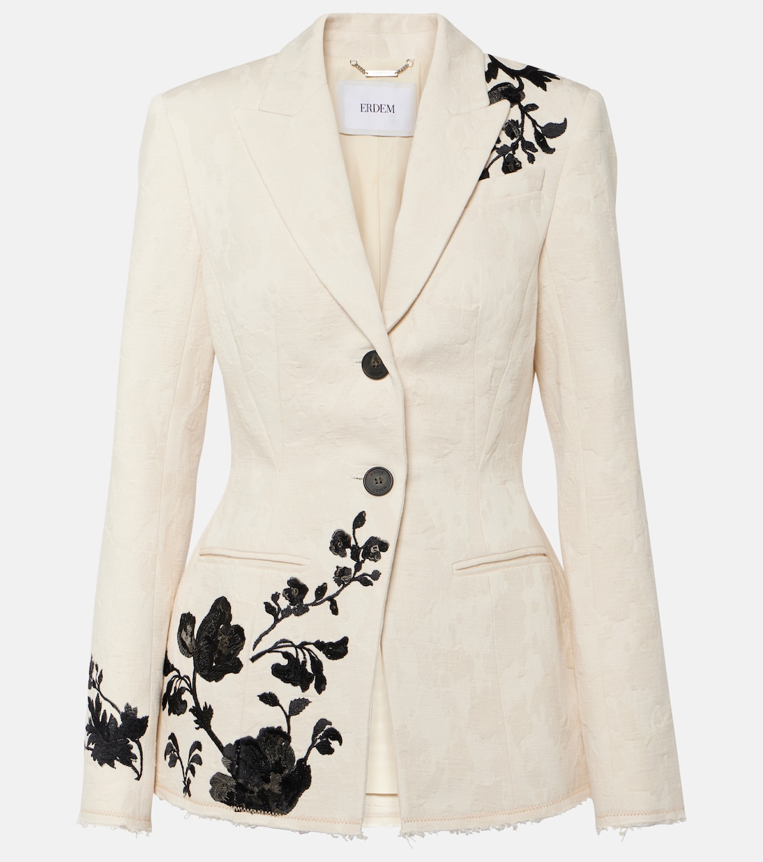 Embroidered cotton jacquard blazer Erdem