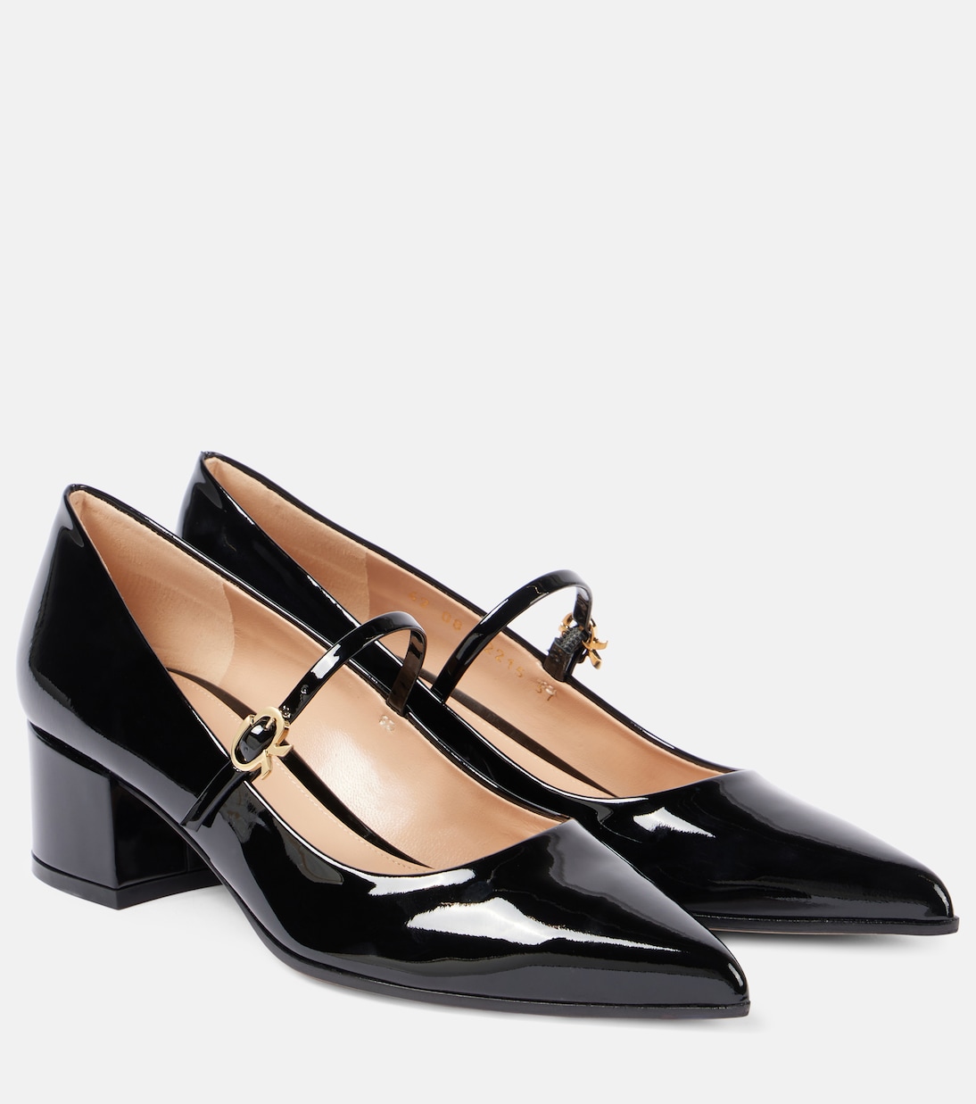 Ribbon patent leather Mary Jane pumps Gianvito Rossi