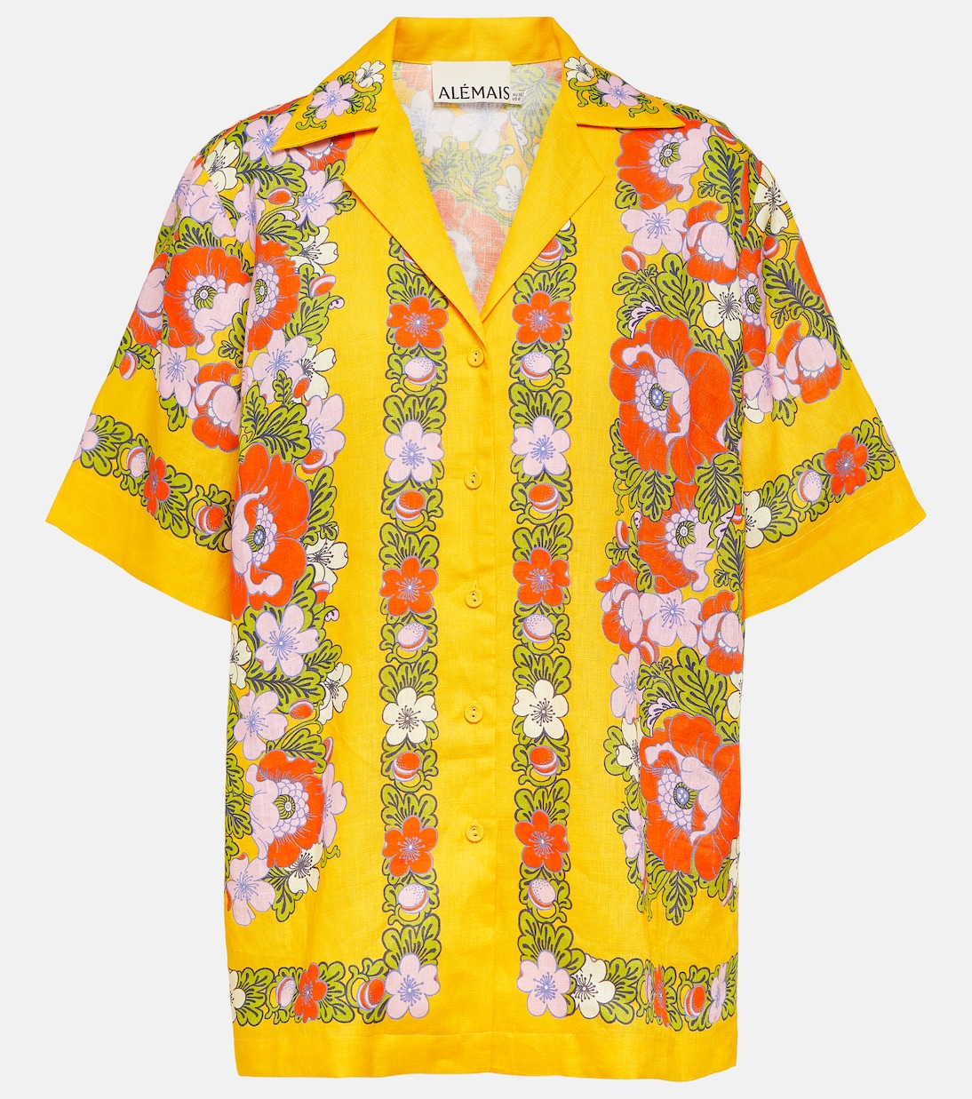 Floral linen shirt Alémais