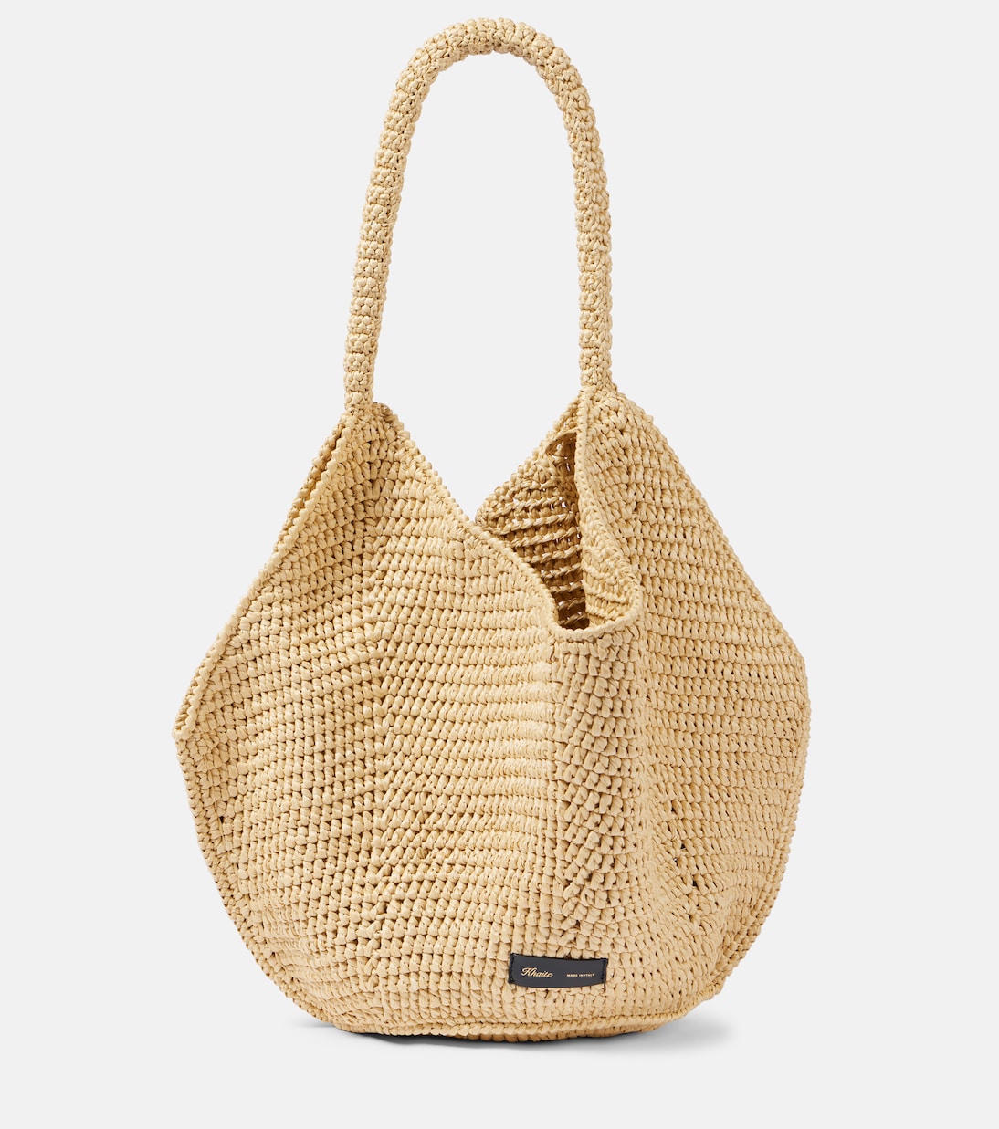 Lotus Medium raffia tote bag Khaite