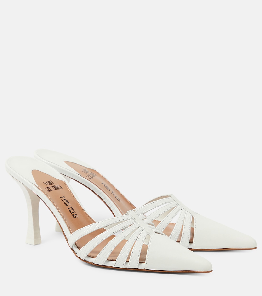 Nadia 85 cutout leather mules Paris Texas