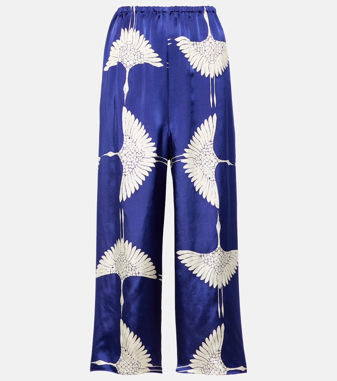 Mindy printed twill wide-leg pants Khaite