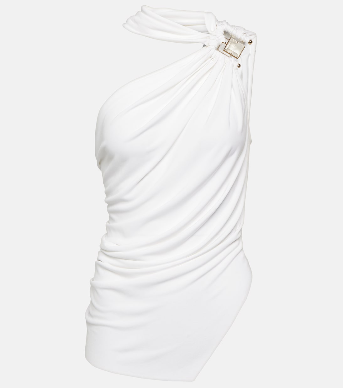 Ring-detail draped halterneck top Christopher Esber