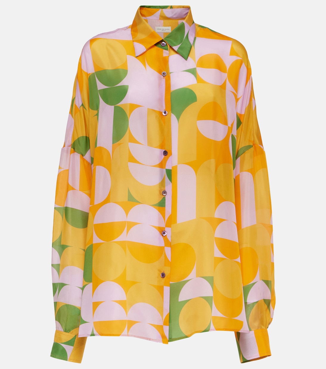 Printed silk shirt Dries Van Noten