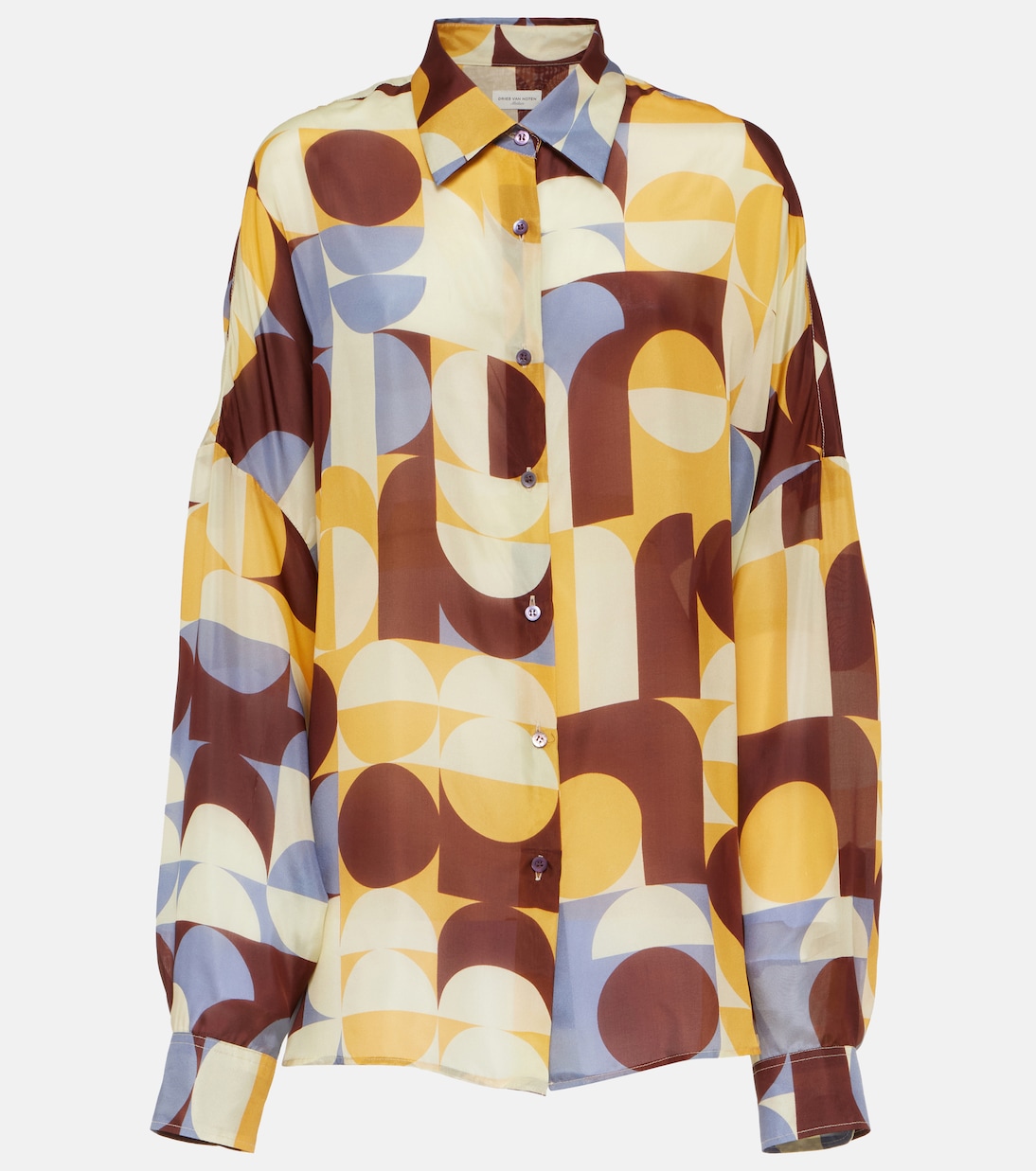 Printed silk shirt Dries Van Noten