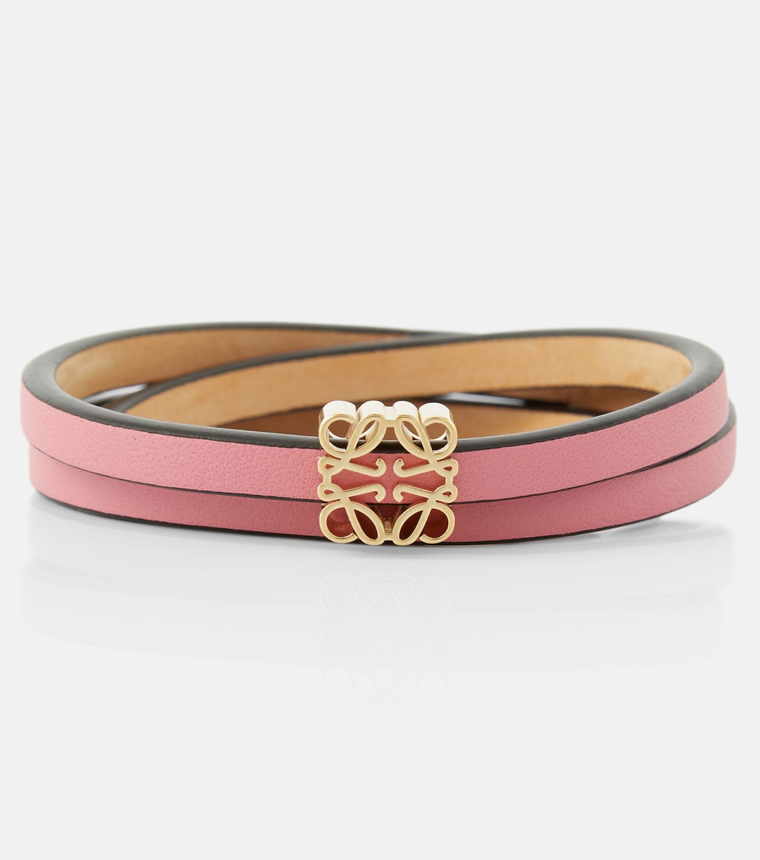 Paula's Ibiza Twist Anagram leather bangle Loewe