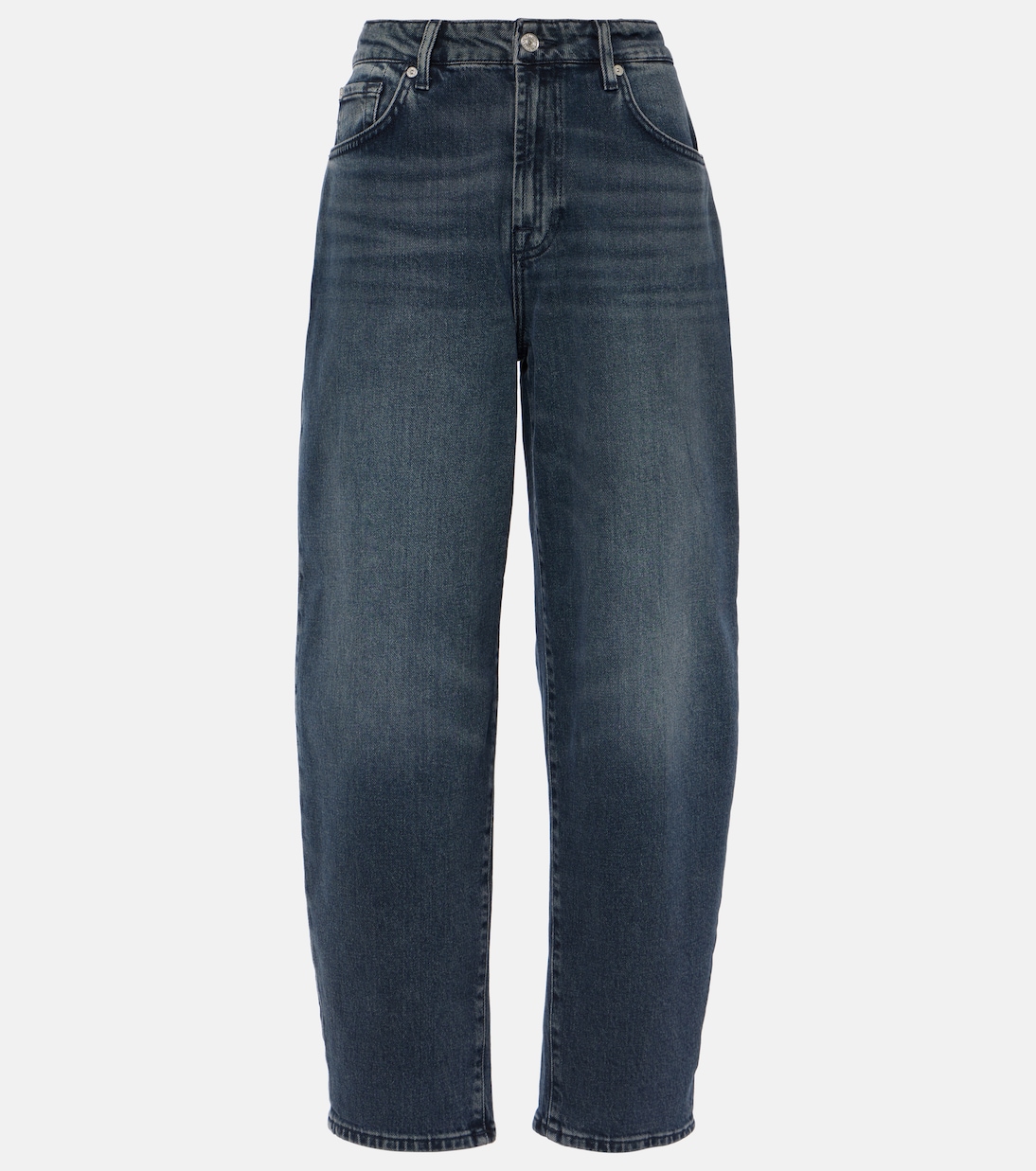 Jayne high-rise tapered jeans 7 For All Mankind