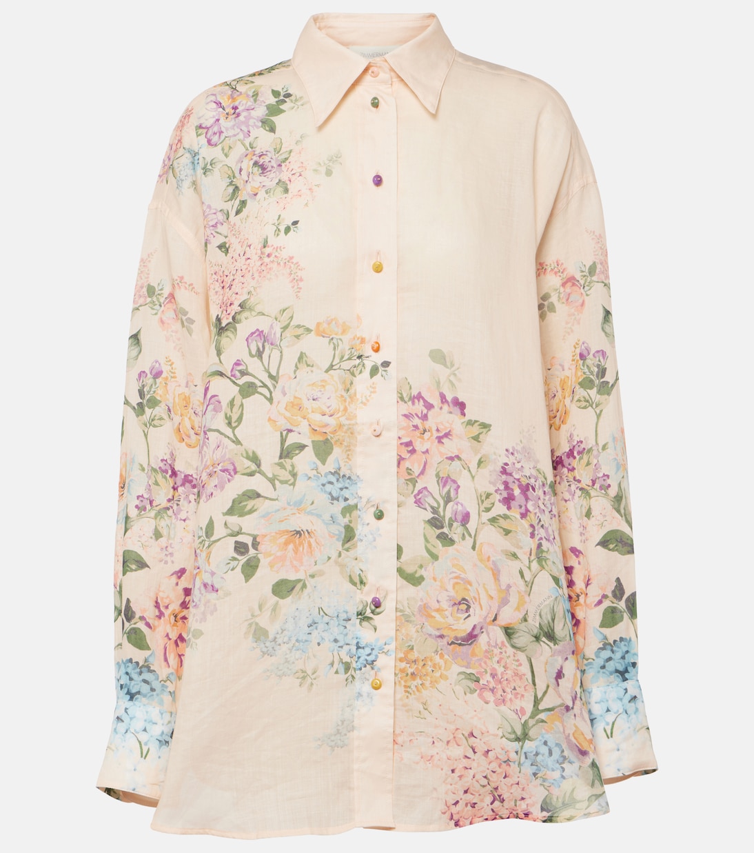 Halliday floral linen shirt Zimmermann