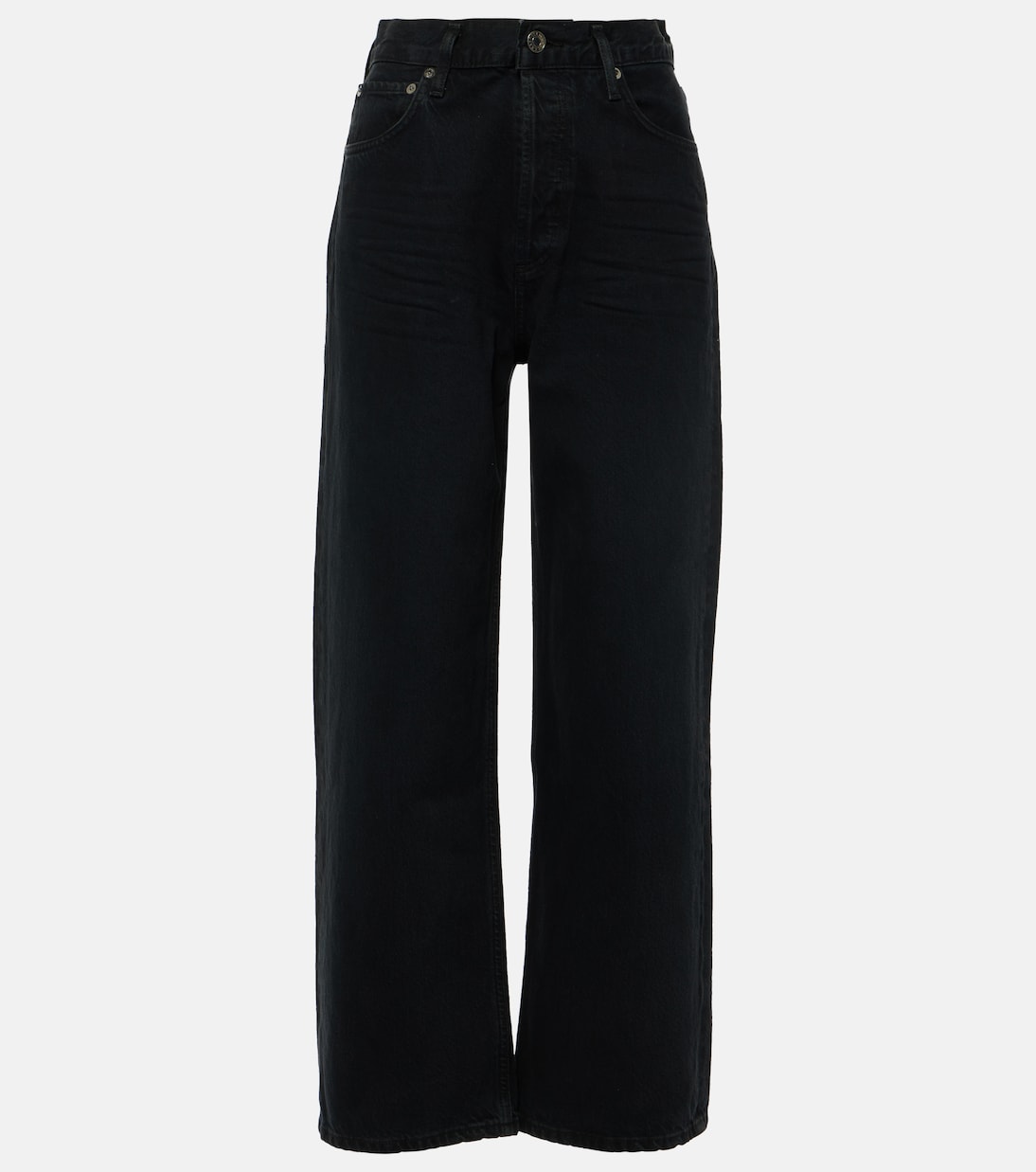 Ren high-rise cropped straight jeans Agolde