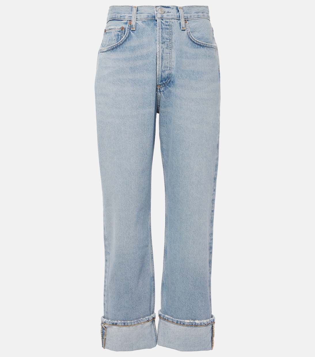 Fran mid-rise straight jeans Agolde