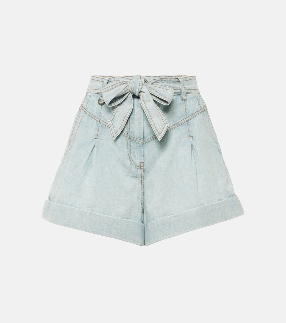 High-rise denim shorts Zimmermann