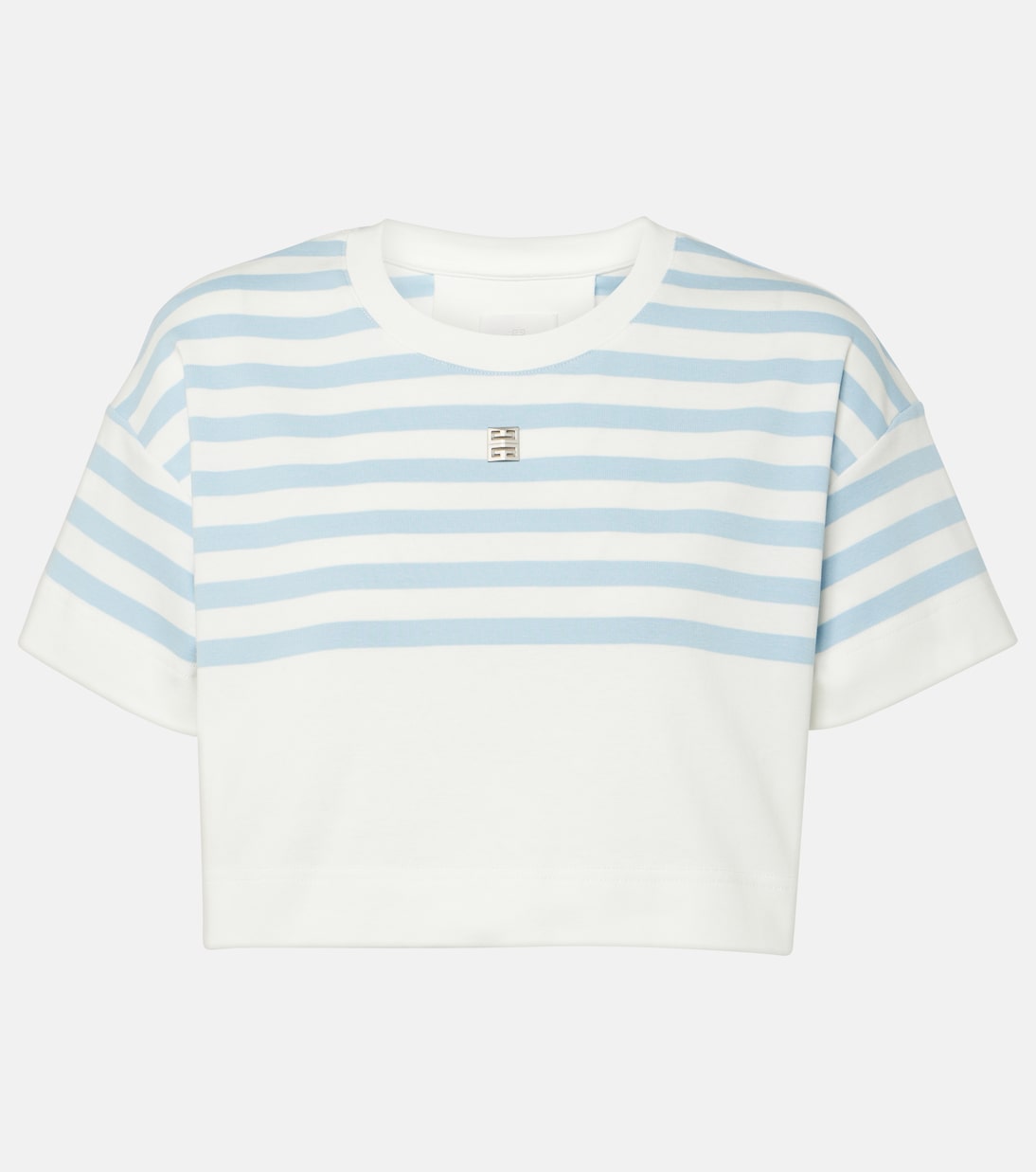 Logo striped cotton crop top Givenchy