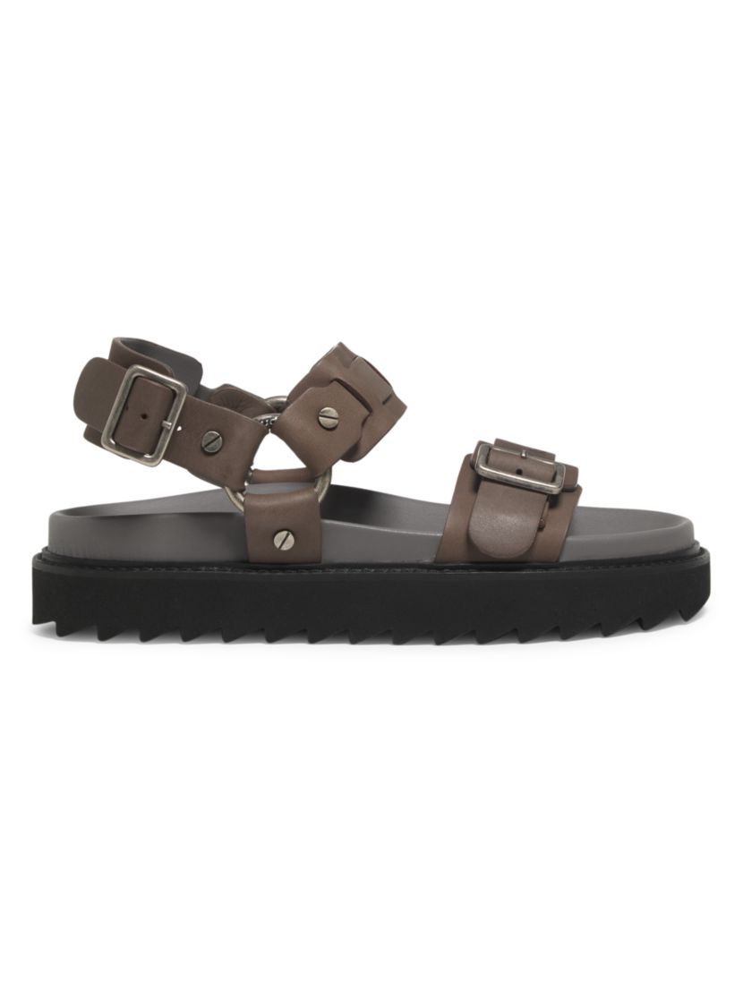 Acne Studios Balius Logo-Embossed Leather Sandals