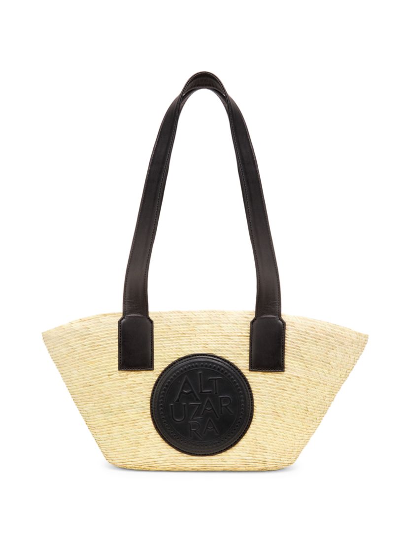 Altuzarra Watermill Raffia Mini Tote Bag