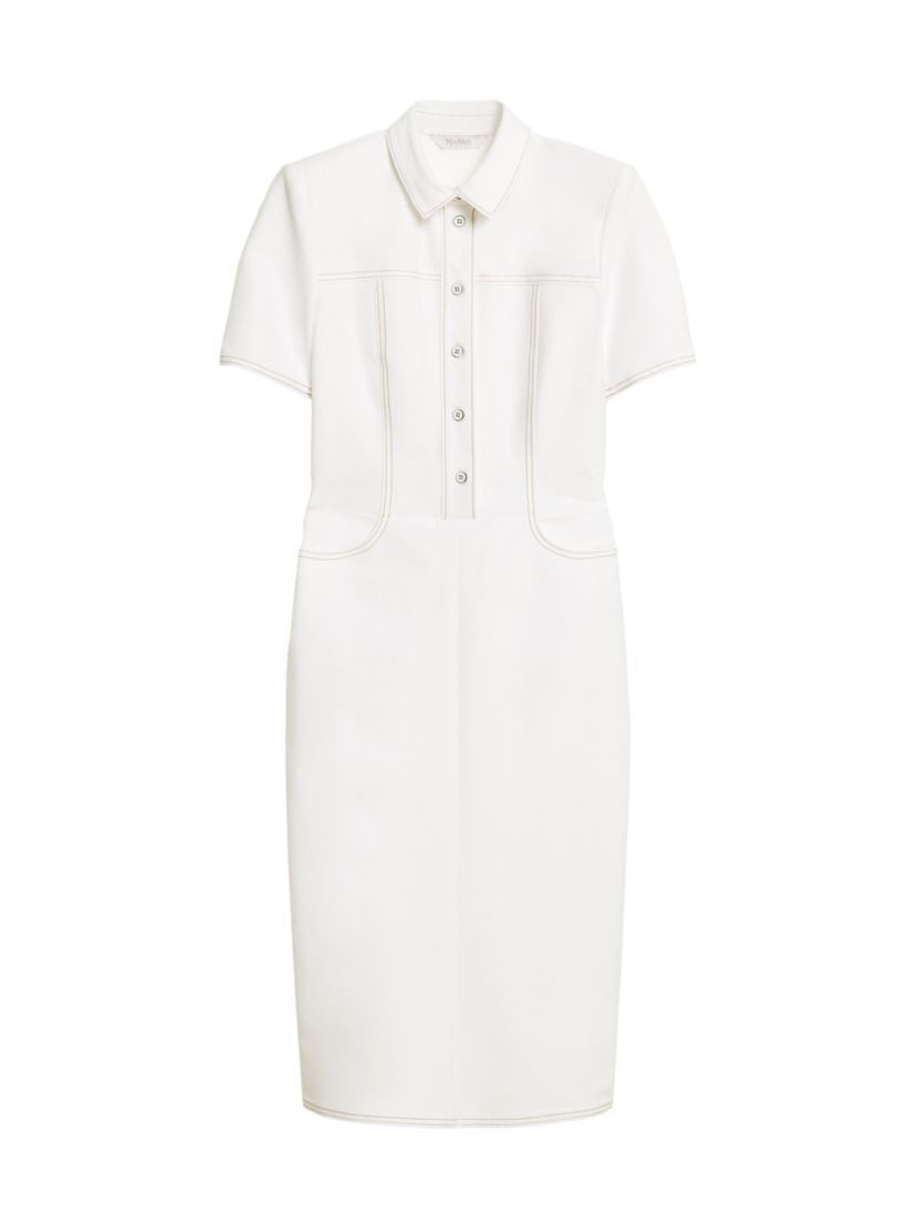 Max Mara Leisure Faro Jersey Sheath Midi-Shirtdress