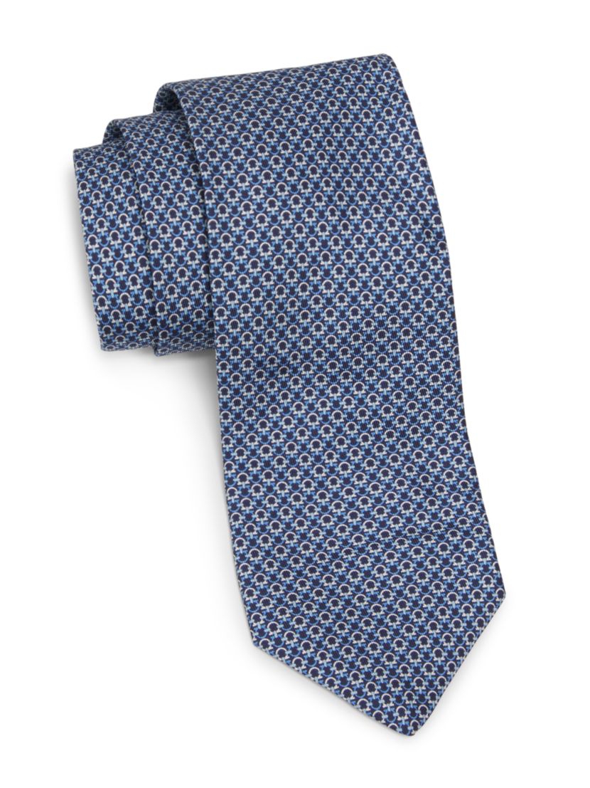 FERRAGAMO Gancini Silk Tie