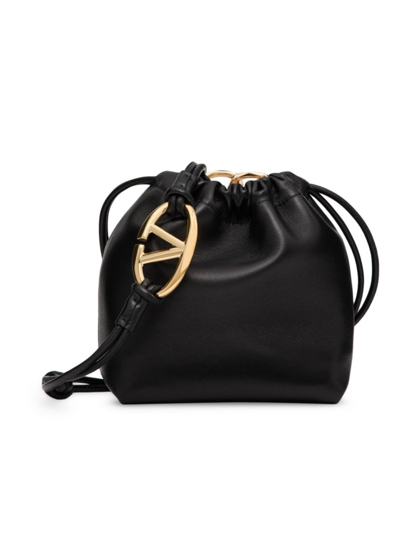 Valentino Garavani VLogo Pouf Nappa Leather Mini Bucket Bag